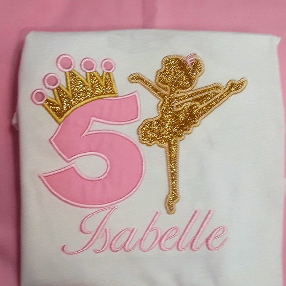 Princess ballerina birthday shirt - Picture 1 of 1